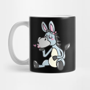 Sweet donkey kids comic donkey mule draft animal Muli Mug